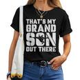 My Grandson Out There Wrestling Grandma Grandpa Women T-shirt