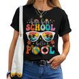 Groovy Bye Bye School Hello Pool Last Day Of School Summer Women T-shirt