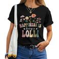 Happiness Is Being A Lolli Floral Lolli Mother's Day Women T-shirt