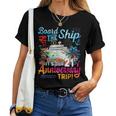 Husband Wife 21St Marriage Anniversary Cruise Ship Vacation Women T-shirt