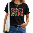 I'm The Favorite Aunt Cute Newborn Family Groovy Women T-shirt