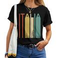 Italia Italiano Roma Retrointage Coliseo Arquitectura Cuello Camiseta de mujer
