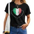 Italian Nurse Doctor National Flag Colors Of Italy Medical Women T-shirt