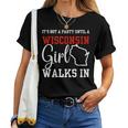 It's Not A Party Until A Wisconsin Girl Walks In Wisconsin Women T-shirt