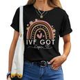 Ivf Got Hope Ivf Suprises For Vintage Rainbow Women T-shirt