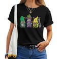 Jester Gnomes Nurse Mardi Gras Rn Icu Nicu Er Scrub Women T-shirt