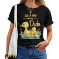 Just A Girl Who Loves Ducks Duck Family Women T-shirt