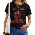 Just A Girl Who Loves Horror Movie Man Customs Women T-shirt