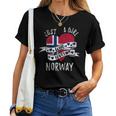 Just A Girl Who Loves Norway Vintage Women T-shirt