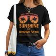 Just A Girl Who Loves Sunshine And Wingsuit Flying For Woma Women T-shirt