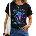 Just A Girl Who Loves Tarantulas Galaxy Spider Lover Women T-shirt