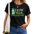 L Is For Luck Lorazepam St Patrick's Day Nurse Pharmacist Women T-shirt