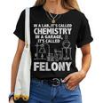 In Lab It's Called Chemistry Science Chemistry Teacher Women T-shirt