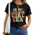 In My Lacrosse Girl Era Retro Game Day Groovy Women T-shirt