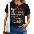 My Last Day Of 6Th Grade I'm 12 Years Old Look Out 7Th Grade Women T-shirt