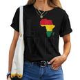 Love Africa Map Afrikan Pride African Diaspora Ancestry Women T-shirt
