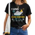 I Love Duck Hunting At Sea Cruise Ship Rubber Duck Women T-shirt