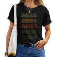 Love Heart Reiss Grunge Vintage Style Black Reiss Women T-shirt