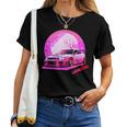 Love Jdm Girl Racer Pink Japanese Modified Race Car Women T-shirt