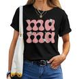 Mama Est 2024 Mom Life Muttertag Geburtstag Blumenfrauen T-shirt Frauen