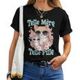 Maman Chat Telle Mère Telle Fille Fête Idée Cadeau Humour T-shirt femme