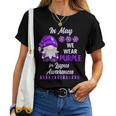 In May We Wear Purple Lupus Awareness Month Gnome Daisy Women T-shirt
