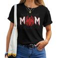 Mom Of The Birthday Boy Costume Spider Web Birthday Party Women T-shirt