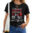 Motorcyle Girl Wife I Kissed A Biker And I Liked It Women T-shirt