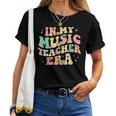 In My Music Teacher Era Retro Back To School Musician Band Women T-shirt