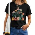 New Nonna Wildflower First Birthday & Baby Shower Women T-shirt