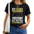 Newton's Crandle Science Teacher Playground Duty Women T-shirt