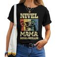 Nivel Mamá Desbloqueado Futuro Mamá Anuncio Embarazadas Camiseta de mujer