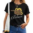 Oklahoma Sunflower Leopard State Map Women T-shirt