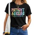 Patient Access Specialist Retro Groovy Appreciation Women Women T-shirt
