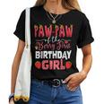 Paw Paw Of The Berry First Bday Of Girl Strawberry Grandpa Women T-shirt