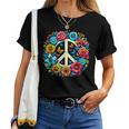 Peace Love Groovy Peace Sign Women T-shirt