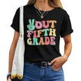 Peace Sign Out Fifth Grade Last Day School 5Th Graduation Women T-shirt