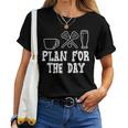 Plan For The Day Coffee Lacrosse Beer Lax Drinking Women Women T-shirt