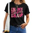 In My Pregnant Era Pregnancy New Mom Groovy Mother's Day Women T-shirt