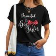 Promoted To Big Sister Sister To Be Mom Camiseta de mujer