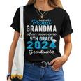 Proud Grandma Of 5Th Grade Graduate 2024 Family Gr Women T-shirt