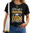 Proud Grandma Of A Class Of 2024 Graduate Matching Family Women T-shirt