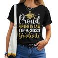 Proud Sister In Law Of A 2024 Graduate Graduation Family Women T-shirt