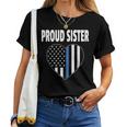 Proud Sister Of Police Officer Law Enforcement Support Women T-shirt