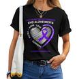 Purple End Alzheimers Awareness Frauen Männer Kinder Mama Papa T-shirt Frauen