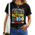 Pushing My Teacher's Buttons For 100 Days School Women T-shirt