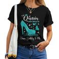 A Queen Was Born In December Birthday High Heel Butterfly Women T-shirt