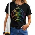 Quer Baphomet Pride Rainbow Satan Lesbian Gay Csd Lgbtq Women T-shirt