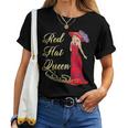 Red Hat Queen With Red Dress Women T-shirt