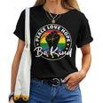 Regenbogen Flag Pride Lgbtq Peace Love Hope Be Kind Pride T-shirt Frauen